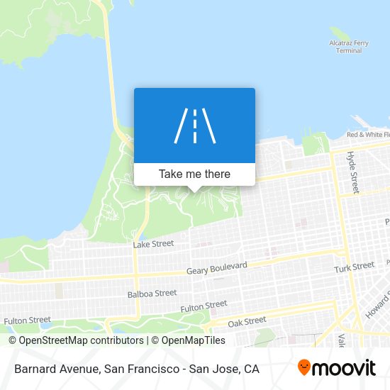 Mapa de Barnard Avenue