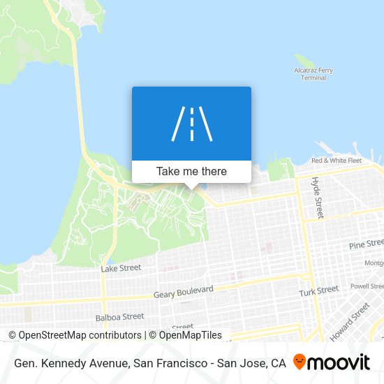 Gen. Kennedy Avenue map
