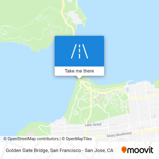 Golden Gate Bridge map
