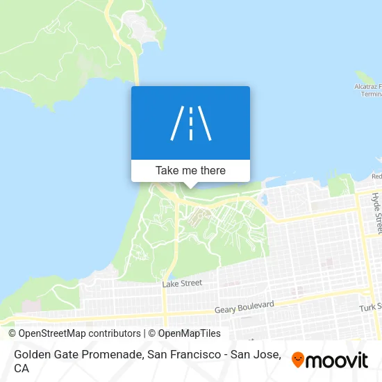 Golden Gate Promenade map
