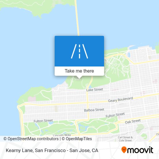 Mapa de Kearny Lane