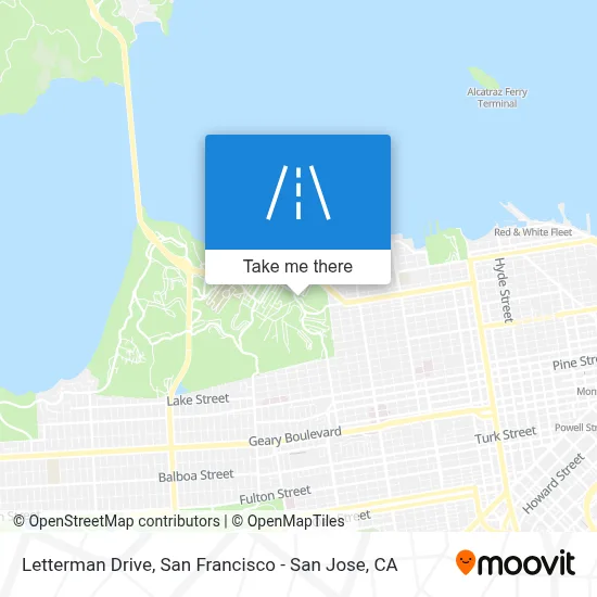Letterman Drive map