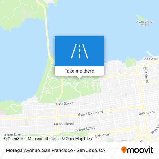Mapa de Moraga Avenue