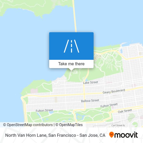 North Van Horn Lane map