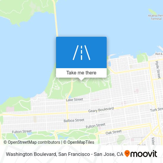 Mapa de Washington Boulevard