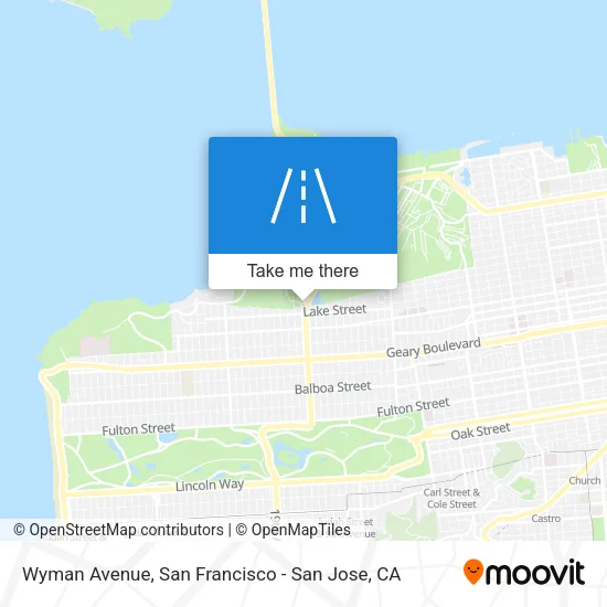 Wyman Avenue map