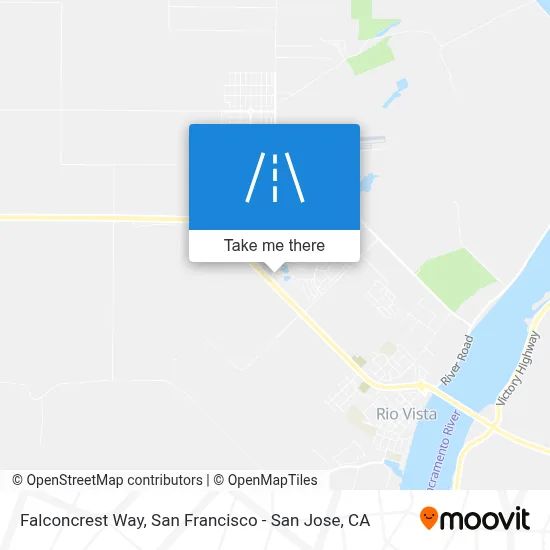 Falconcrest Way map