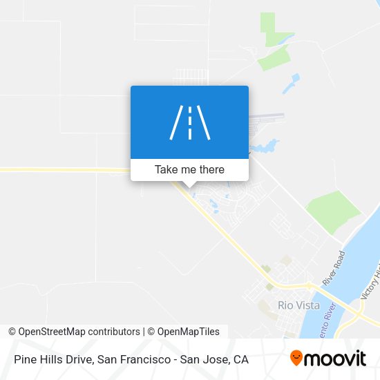 Pine Hills Drive map