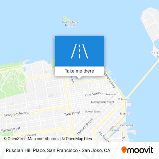 Russian Hill Place map