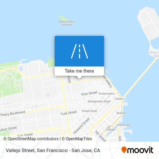 Mapa de Vallejo Street