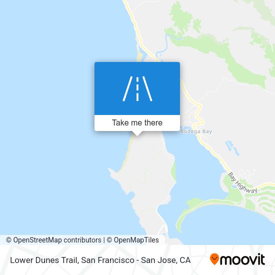 Mapa de Lower Dunes Trail