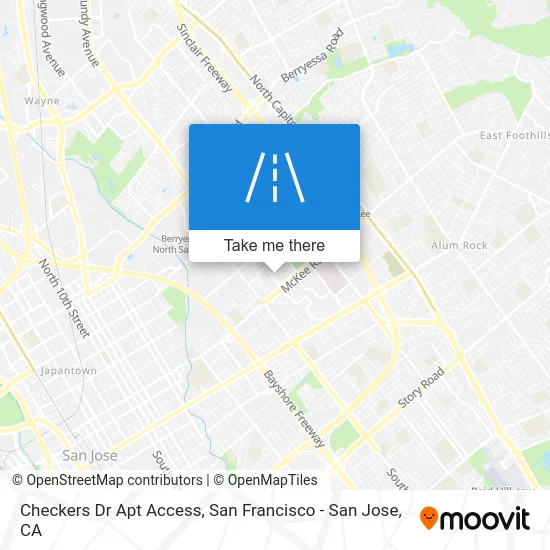 Checkers Dr Apt Access map