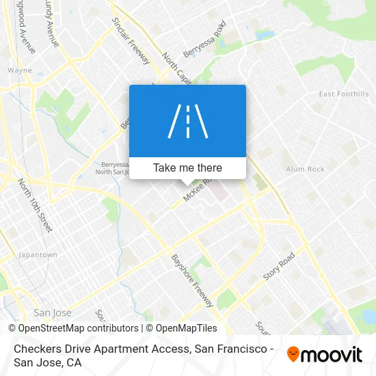 Checkers Drive Apartment Access map