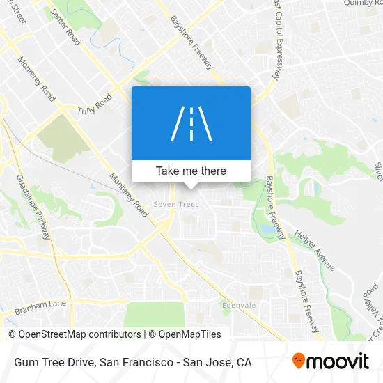 Gum Tree Drive map
