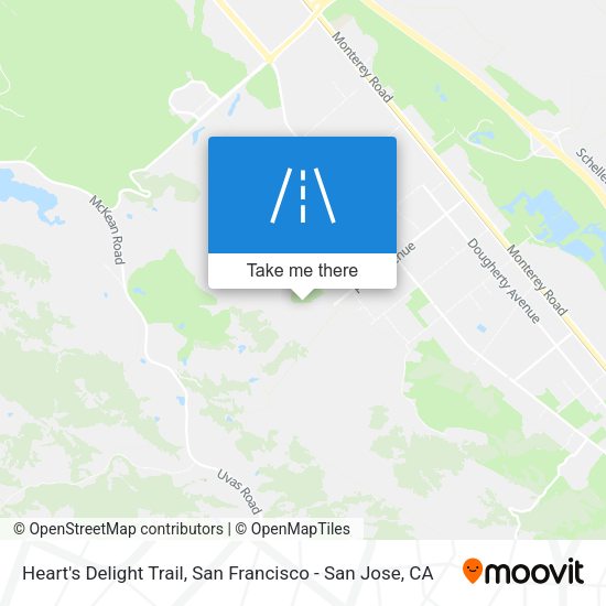 Heart's Delight Trail map