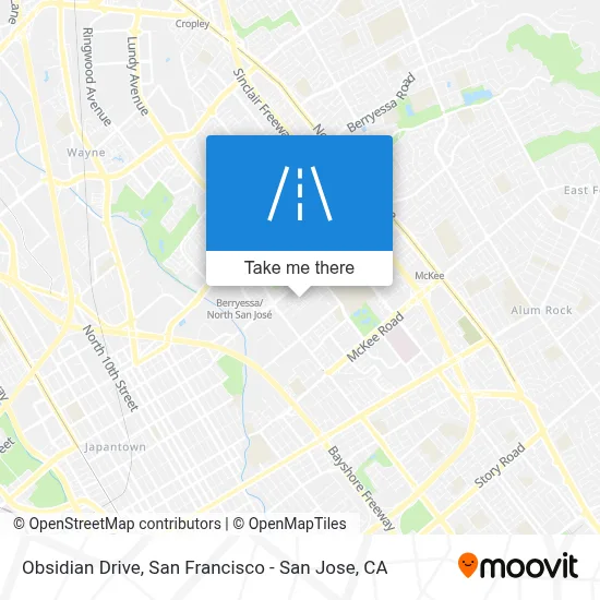 Obsidian Drive map