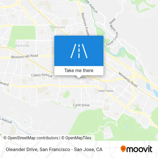 Oleander Drive map