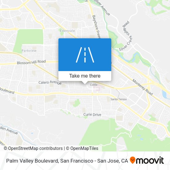 Mapa de Palm Valley Boulevard