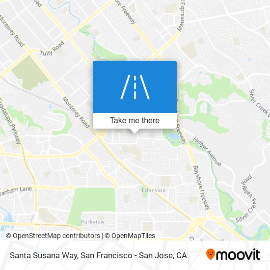 Santa Susana Way map