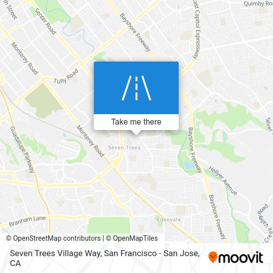 Seven Trees Village Way map