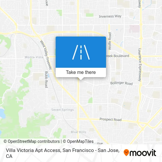 Villa Victoria Apt Access map