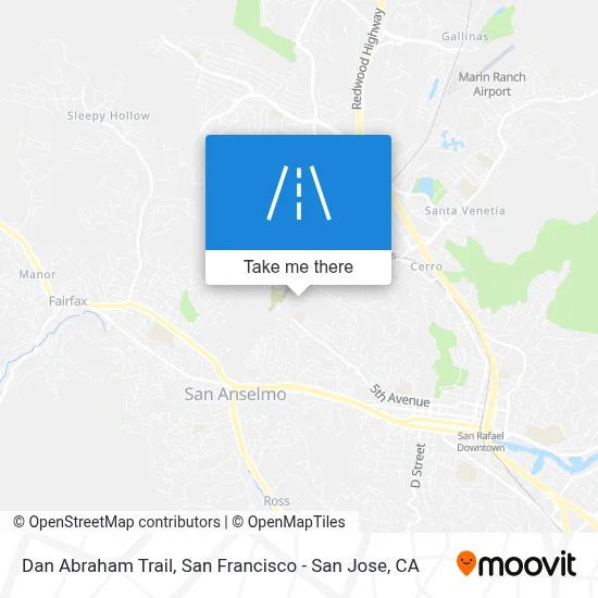 Dan Abraham Trail map