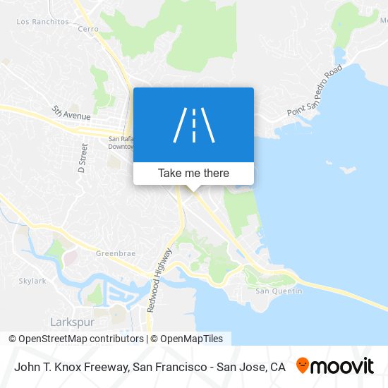 Mapa de John T. Knox Freeway