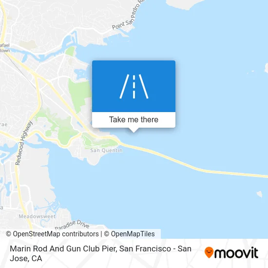 Marin Rod And Gun Club Pier map