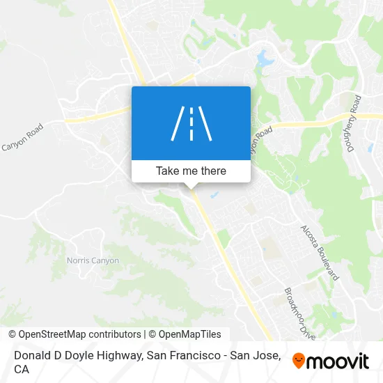 Donald D Doyle Highway map