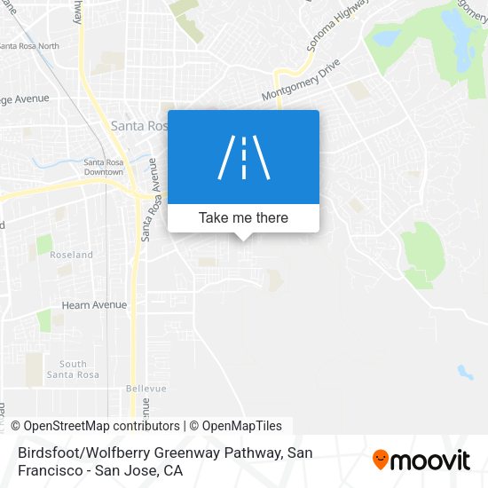 Birdsfoot / Wolfberry Greenway Pathway map