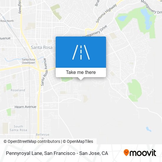 Pennyroyal Lane map