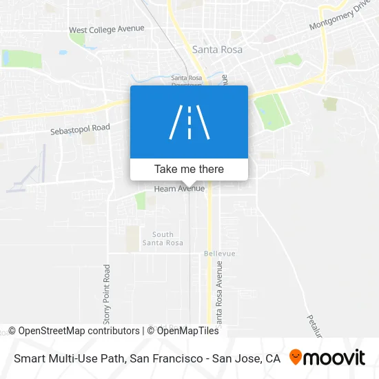 Smart Multi-Use Path map