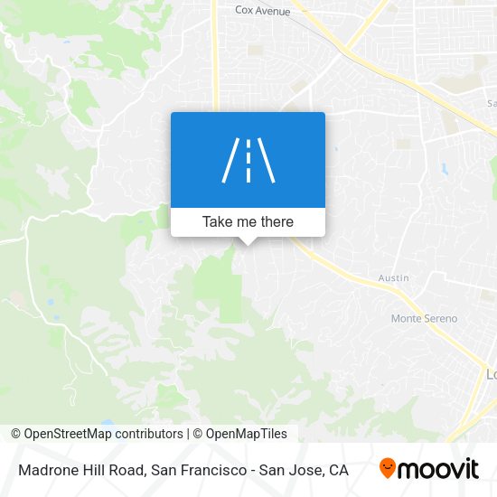 Madrone Hill Road map