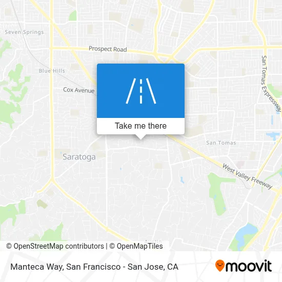 Manteca Way map