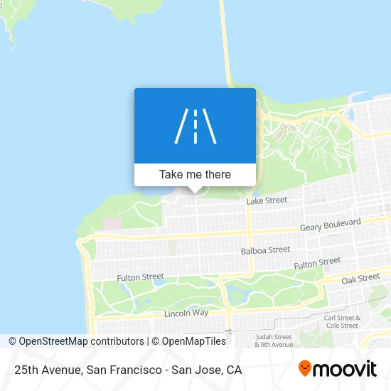 25th Avenue map