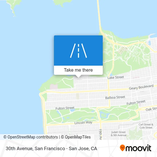 30th Avenue map