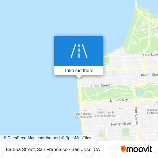 Balboa Street map