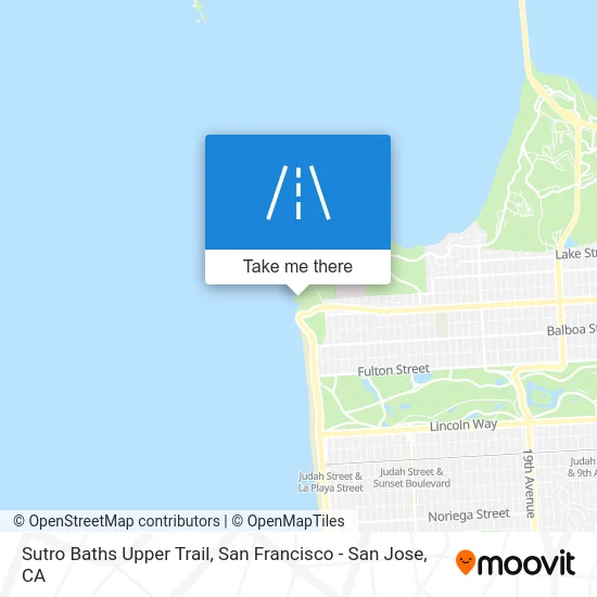 Sutro Baths Upper Trail map