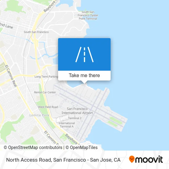 North Access Road map