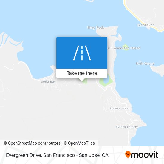 Mapa de Evergreen Drive