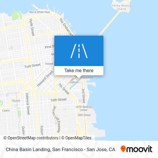 China Basin Landing map