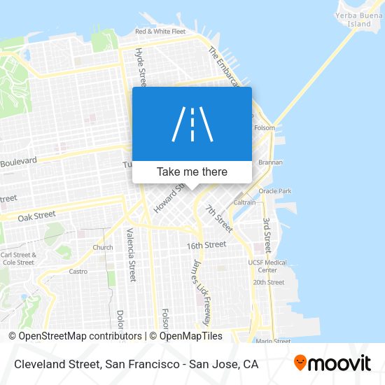 Mapa de Cleveland Street