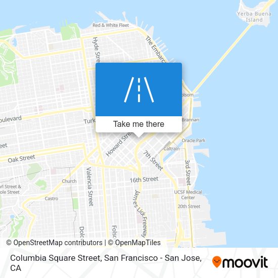 Columbia Square Street map