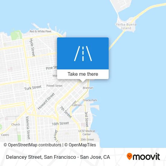 Mapa de Delancey Street