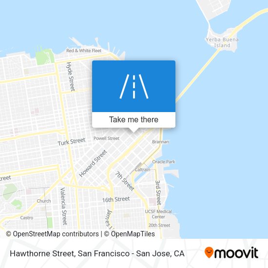 Mapa de Hawthorne Street