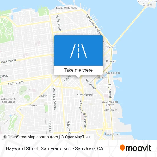 Hayward Street map