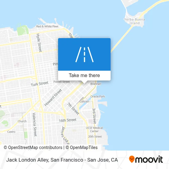 Jack London Alley map