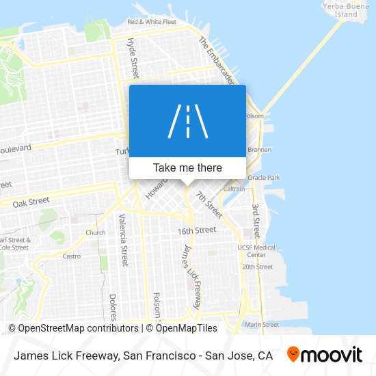 James Lick Freeway map