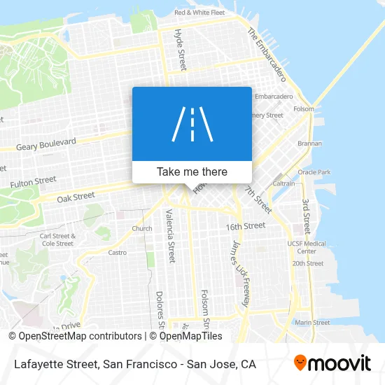 Lafayette Street map