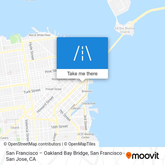 Mapa de San Francisco – Oakland Bay Bridge